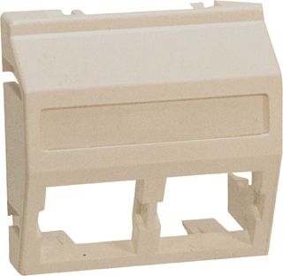 LEGRAND DATAKAP 2XRJ45 WIT R9010 FRAME TRANSPARANT 