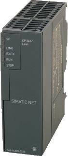SIEMENS SIMATIC NET CP 343-1 LEAN COMMUNICATION PROCESSOR FOR S7-300 TO IND. ETHERNET VIA TCP/IP AND UDP MULTICAST S7-COMM. (SERVER) 