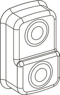 SCHNEIDER-ELECTRIC BESCHERMKAP VOOR EEN DUBBELE DRUKKNOP MET SIGNALERING TRANSPARANTE SILICONEN AFSCHERMKAP 1 VERZ. + 1 VERH. KNOP