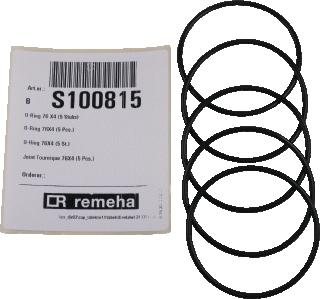 REMEHA CALENTA O-RING 76X4 PRIJS=PER 5 STUKS 