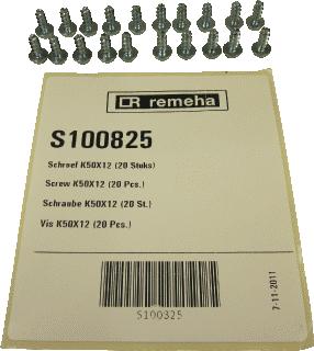 REMEHA CALENTA SCHROEF K50X12 PRIJS=PER 20 STUKS 