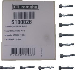 REMEHA CALENTA SCHROEF K50X28 PRIJS=PER 10 STUKS 