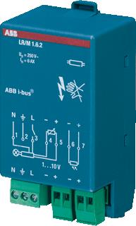 ABB BUSCH JAEGER KNX LICHTREGELMODULE 1-VOUDIG 230 V AC 1X 6 A MODULE VOOR HET INSTEKEN IN HET RUIMTECONTROLLER-BASISAPPARAAT