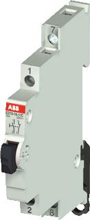 ABB DRUKKNOP KLEUR ZWART SYSTEM PRO-M-16A PULSCONT-1M-1V B-9MM DIN-RAIL MONT-VOOR 45MM OPENING 