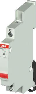 ABB INDICATIE LAMP MET LED ROOD SYSTEM PRO-M 115-250VAC B-9MM DIN-RAIL MONT-VOOR 45MM OPENING 