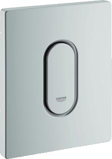 GROHE ARENA COSMOPOLITAN BEDIENINGSPLAAT MECHANISCH URINOIR EENKNOPS 144 X 116 X 12MM KUNSTSTOF MAT CHROOM 