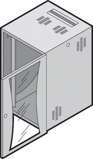 RITTAL FLATBOX FLEXIBEL TOEPASBAAR ALS WAND-OF STANDBEHUIZING B600XD400 