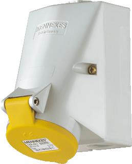 MENNEKES CEE WAND CONTACTDOOS 16A 4P 4H 110V 