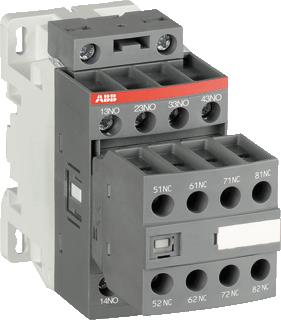 ABB NF-SERIE HULPRELAIS CONTACTEN 6M-2V SPOELSPANNING 24-60VAC-50-60HZ-20-60VDC SPOELCODE 11 SCHROEFAANSLUITING-