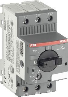 ABB MBS DRAAIKNOP 10-16A THERMISCHMAGNETISCH MET GEINT-HULPCONTACT 3P 50KA SCHROEFKLEM IP20