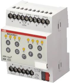 ABB BUSCH JAEGER BINAIRE INGANG 8-VOUDIG 230V DIN-RAIL KNX I-BUS 