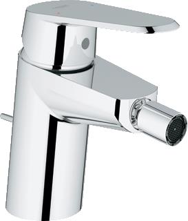 GROHE EURODISC COSMOPOLITAN BIDETMENGKRAAN S-SIZE TREKWASTE EENGREEPS 1-GATS 137MM HOOGTE 116MM UITLOOP VAST CHROOM 