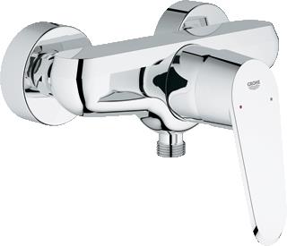 GROHE EURODISC COSMOPOLITAN DOUCHEMENGKRAAN WAND EENGREEPS 2-GATS CARTOUCHE KERAMISCH 150MM HART MET KOPPELINGEN CHROOM