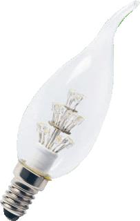 BAILEY DECO DIP LED LAMP 24 LEDS KAARS WINDSTOOT E14 HELDER 220V 1.1W 70LM EXTRA WARMWIT 30000U KLASSE A++ 35X125MM 