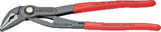 KNIPEX COBRA WATERPOMPTANG LENGTE 250MM SCHARNIER DOORSTEEKSCHARNIER GEISOLEERD GREEPUITVOERING 1-COMPONENT OPPERVLAKTEBESCHERMING GRIJS GEATRAMENTEERD MAX. BEKOPENING 34MM HANDVAT KUNSTSTOF HULS 