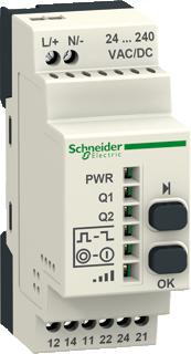 SCHNEIDER THORSMAN ONTVANGER T.B.V. DRAAD-EN BATTERIJLOZE DRUKKNOP 24-240VAC/DC PROGRAMMEERBAAR MET 2 DRUKKNOPPEN