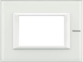 LEGRAND AXOLUTE AFDEKRAAM WHITE GLAS RECHT 3 MOD