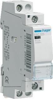 HAGER MAGNEETSCHAKELAAR AC ESC 1NO 25 AC-1 400V / 5.5 AC-3 400V / KW AC-3 400V U-SPOEL 230V 50HZ 230V 60HZ 