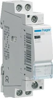 HAGER MAGNEETSCHAKELAAR AC ESC 2NO 25 AC-1 400V / 5.5 AC-3 400V / KW AC-3 400V U-SPOEL 230V 50HZ 230V 60HZ 
