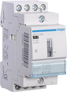 HAGER MAGNEETSCHAKELAAR AC ERD 2NO 2NC 16 AC-1 400V / 5.5 AC-3 400V / KW AC-3 400V U-SPOEL 24V 50HZ 24V 60HZ 