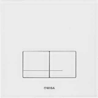 WISA XS BEDIENINGSPLAAT DELOS DF 16X16CM GLAS WIT 