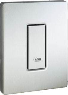 GROHE SKATE COSMOPOLITAN BEDIENINGSPLAAT MECHANISCH URINOIR EENKNOPS 144 X 116 X 12MM KUNSTSTOF RVS