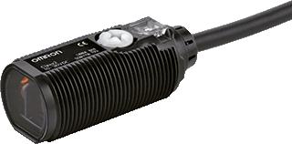 OMRON FOTOCEL M18 KUNSTSTOF BEH. RETROREFLECTIE VOOR TRANSPARANTE OBJECTEN 0,1 TOT 2METER 10-30V DC NPN LO/DO 2 METER KABEL 