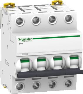 SCHNEIDER ELECTRIC IC60L 4P C20 ,MINIATUUR VERMOGENSSCHAKELAAR 4P 20A NETWERKTYPE AC DC NETWERKFREQUENTIE 50/60HZ CURVECODE C 