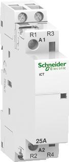 SCHNEIDER ELECTRIC MAGNEETSCHAKELAARAC ICT 2-POLIG 2V 2NC 25A 230V AC 50HZ 