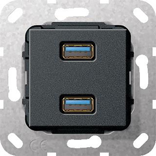 GIRA AANSLUIT 2XUSB3 BUS ZMT COMMUNICATIE