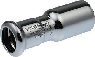 VSH XPRESS STAAL RECHTE KOPPELING INSTEEKVERLOOP 66,7MM X 28MM STAAL (INSTEEK X PERS)