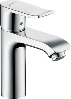 HANSGROHE METRIS WASTAFELMENGKRAAN EENGREEPS 1-GATS LOWFLOW 116MM UITLOOP 172MM HOOGTE VAST CHROOM