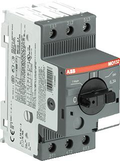 ABB MO132 MOTORBEVEILIGINGSSCHAKELAAR-ALLEEN MAGNETISCH-MET DRAAIKNOP 0-4A MAGNETISCHE BEVEILIGING 3P 100KA BIJ 400V LI-3-90A 