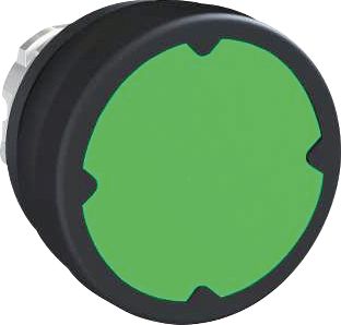 SCHNEIDER-ELECTRIC ZB4 FRONTELEMENT METAAL PULSDRUKKNOP VOOR ZWARE OMSTANDIGHEDEN VLAKKE LENS KLEUR GROEN IP66/69K-NEMA 12/4/13