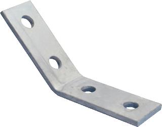 NVENT CADDY ERISTRUT RAILVERBINDER HAAKSE HOEK 2-2 STAAL 45 GRADEN THER. VERZ. LXB 87X87MM OP DE RAIL GESCHIKT VOOR STRUT 