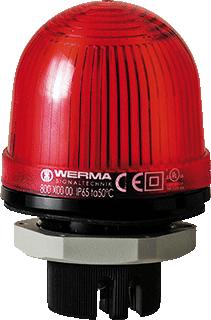 WERMA MINI 800 CONTINU LICHT NOM. SPANNING 230V LENSKAP ROOD BESCHERMINGSGRAAD (IP) IP65 TYPE STROOM AC/DC INBOUW BESCHERMINGSGRAAD (NEMA) 12 ENERGIEBESPAREND LAMPTYPE GLOEILAMP LAMPHOUDER BA15D VERMOGEN 1W