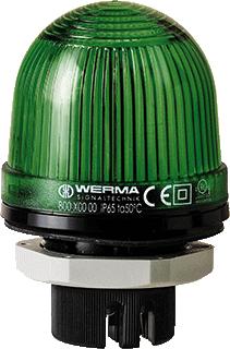 WERMA PERMANENTE LAMP EM 12-240VAC/DC GROEN 