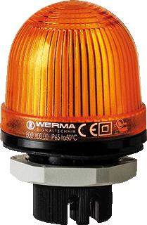 WERMA PERMANENTE LAMP EM 12-240VAC/DC GEEL 