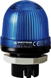 WERMA PERMANENTE LAMP EM 12-240VAC/DC BLAUW 