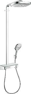 HANSGROHE RAINDANCE SELECT E GLIJSTANGCOMBINATIE 300 X 190MM DOUCHEKOP 3JET 380MM ARM MET DOUCHETHERMOSTAAT CHROOM