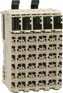 SCHNEIDER-ELECTRIC COMPACT I/O EXPANSION BLOK TM5 24 X IN-NPN + 18 X OUT-PNP 3-DRAADS 24VDC 