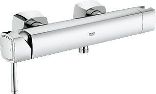 GROHE GRANDERA DOUCHEMENGKRAAN MET HANDDOUCHEHOUDER WAND TWEEGREEPS 2-GATS 150MM HART MET KOPPELINGEN CHROOM 