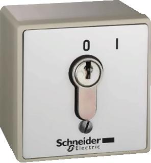 SCHNEIDER ELECTRIC XAP-S INBRAAKVEILIG KASTJE SLEUTELSCHAKELAAR 0-1 TERUGVEREND VAN RECHTS NAAR LINKS 1M UITTREKPO. SLEUTEL LINKS