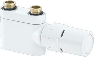 DANFOSS VHX-D DESIGN ONDERBLOKSET 2-PUNTS MET REGELELEMENT RA-X HOH 50MM 1/2 BU-BI RECHT WIT 9016 