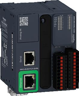 SCHNEIDER-ELECTRIC MODICON M221 CONTROLLER 16 I/O VOEDING 24VDC IN: 8 SI/SO TRA.(4 HIGH SP) + 2 X 0-10V OUT: 8 RELAIS ETHERNET 