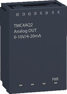 SCHNEIDER-ELECTRIC MODICON M241 2 ANALOGE CURRENT OUTPUTS CARTRIDGE M241 I/O UITBREIDING OUTPUT: 0...10V-020MA-420MA 