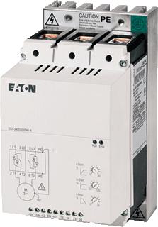 EATON SOFTSTARTER NETSPANNING 200-480VAC(50/60HZ) STUURSPANNING 110/230VAC THYRISTOREN IN TWEE FASEN VERMOGEN 30KW 55A. 