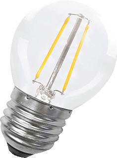 BAILEY LED FILAMENT G45 E27 240V 1.8W 2700K LED-LAMP KOGEL HELDER WARMWIT 25000U 180LM L 75MM 