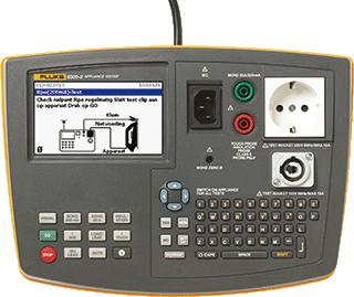 FLUKE 6500-2 NL NEN 3140 APPARATENTESTER TESTER INCL. TOETSENBORD EN COMMUNICATIE INTERFACE 