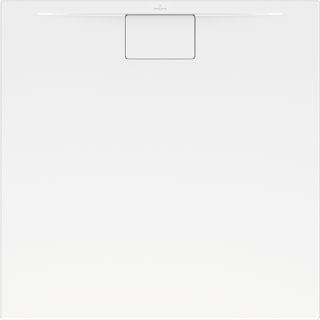 VILLEROY & BOCH ARCHITECTURA METALRIM ACRYL DOUCHEBAK MET AFVOERKAP 1000X1000X15MM WIT 